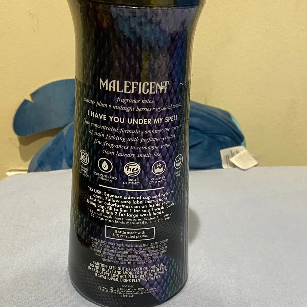 Disney Maleficent Fabric Care Detergent - Black & Lime Green